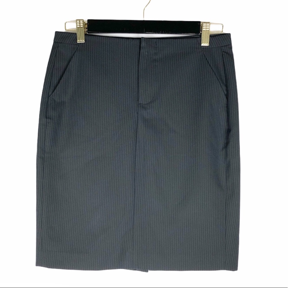 Gap black stripe pencil dress skirt